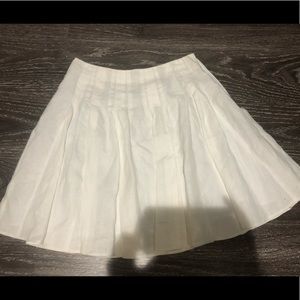 Loft white linen skirt